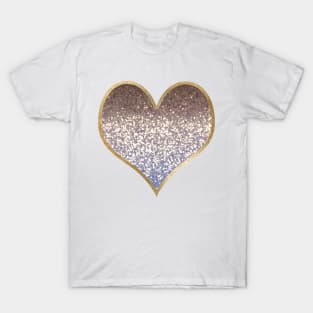 Heart - golden bleu gradient T-Shirt